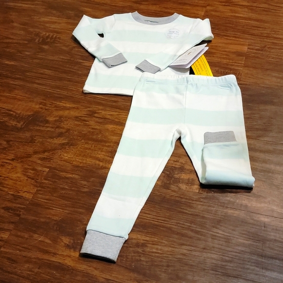 Burt's Bees Kids Other - Burt's Bees Kids 2 Piece Seafoam Green Pajama, Gender Neutral